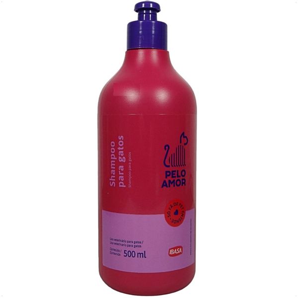 SHAMPOO PARA GATOS 500ML PELO AMOR IBASA